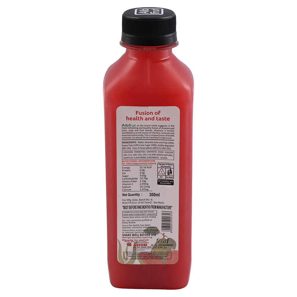 Alo Frut Guava + Aloevera Fruit Juice 300 ml view 2