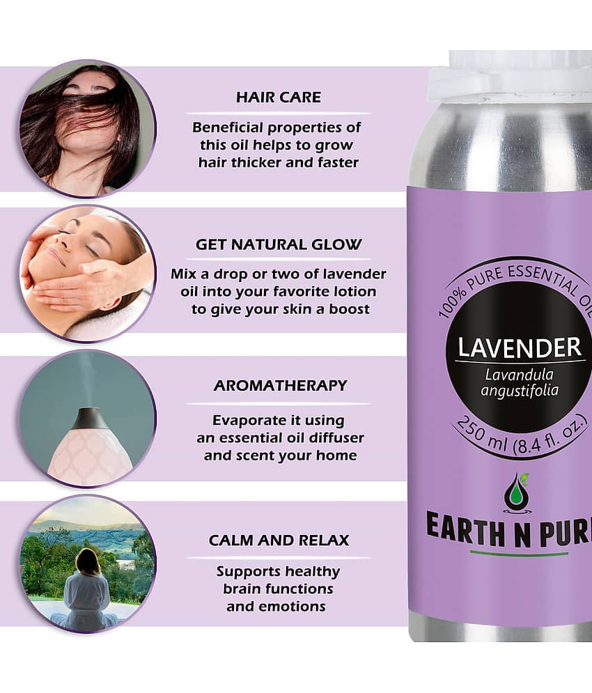 Earth N Pure - Lavender Essential Oil 250 mL ( Pack of 1 ) view 2