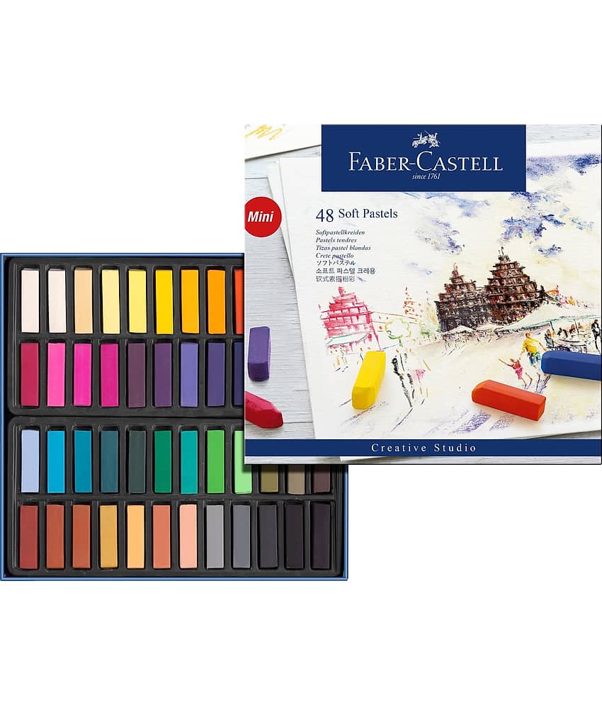 Faber Castell FC128248 Creative Studio Soft Pastel Crayons (48 Pack), Assorted view 2
