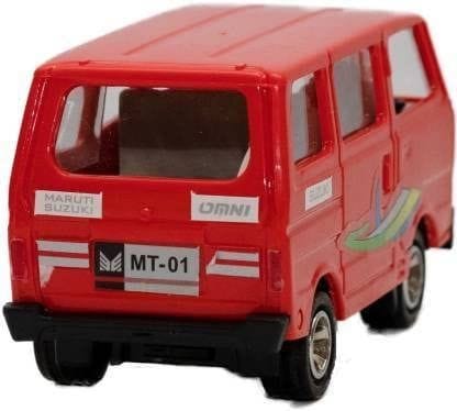 Pull Back Omni Van Deluxe Car with Opening Door (Multicolour) view 2