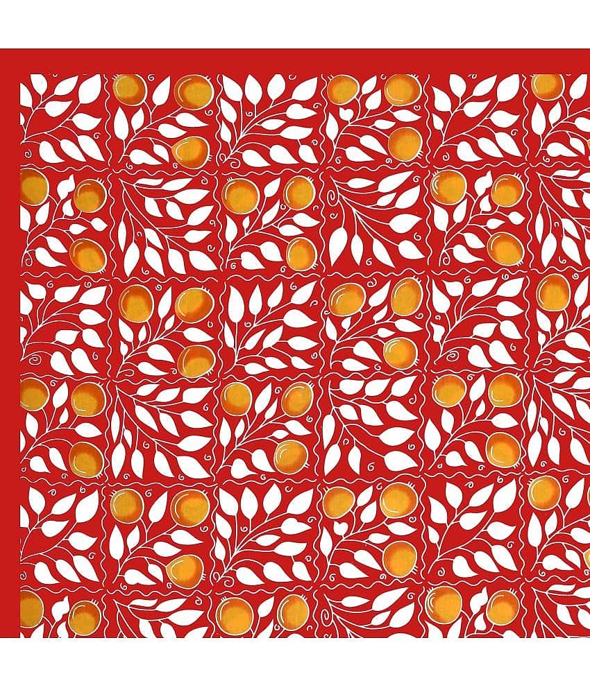 Cosito Cotton 1 Double Bedsheet with 2 Pillow Covers ( Red ) view 2