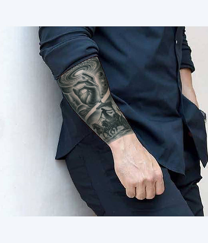 The Canvas Arts Realistic Look Waterproof Temporary Tattoo Sticker Body Tattoo view 2