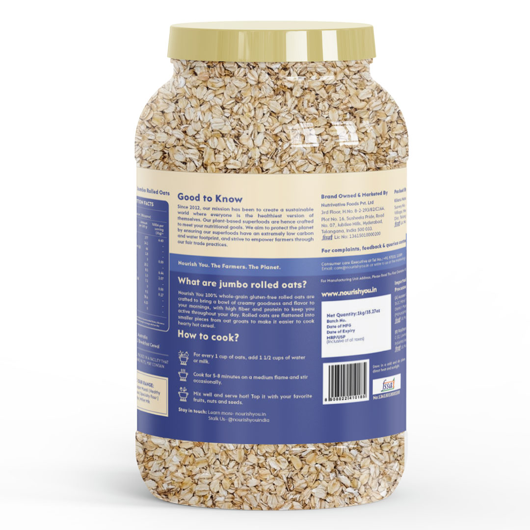nourish you Jumbo Rolled Oats view 2
