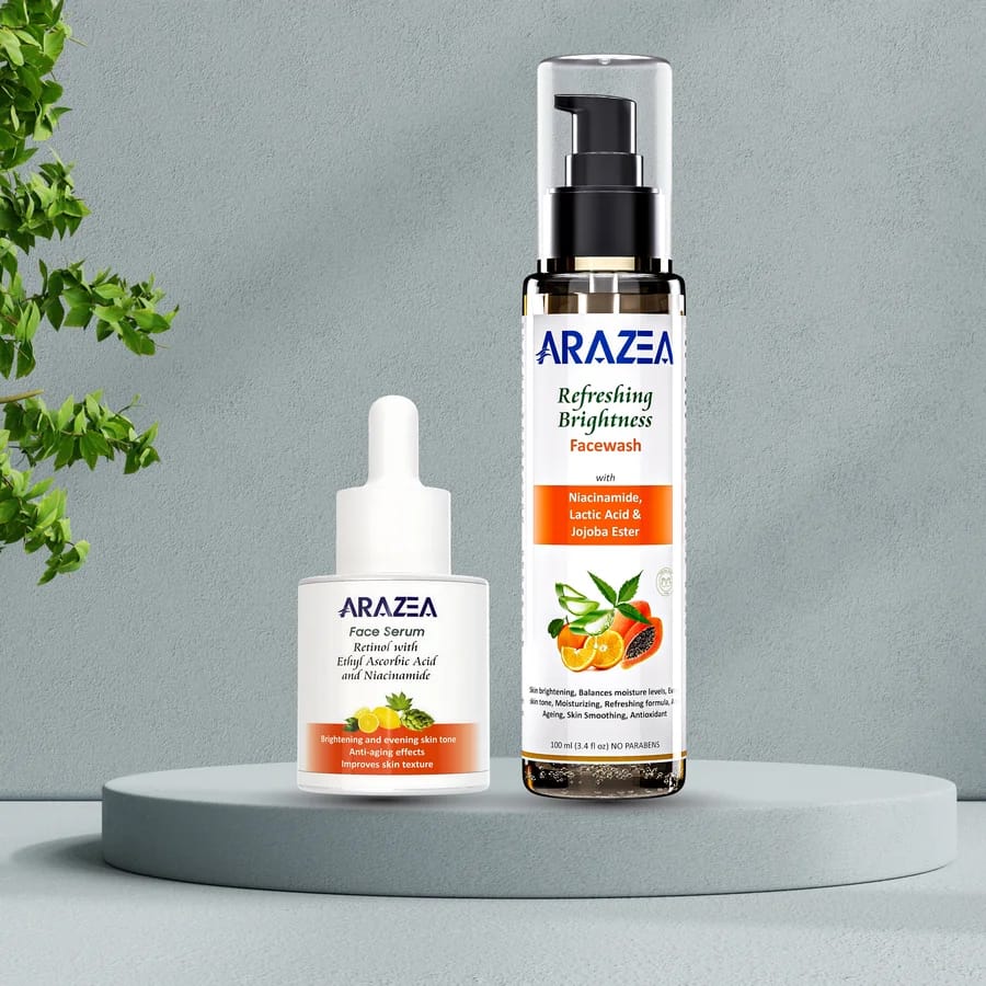 Arazea Skincare Kit-3 | Facewash and Face Serum | For Women & Men | Facewash & Face Serum Combo | 130ml view 2
