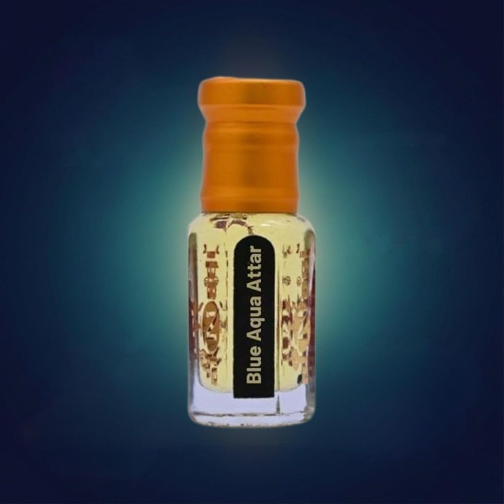 alnaqi fragrances Blue-Aqua-Attar 12ml - Luxury Men's Blue Fragrance Oil, No Alcohol Concentrated Fresh-Aquatic-Attar, High-Strength Summer-Scent, Original Signature-Parfum view 2