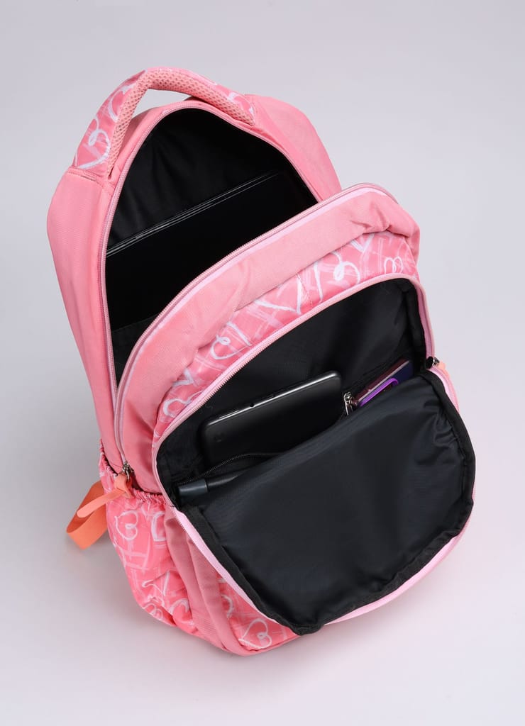 PB Pearlbags Polyester Water Resistant Casual Backpack With Laptop Sleeve For School,college & Office For Boys and Girls,Men & Women view 2