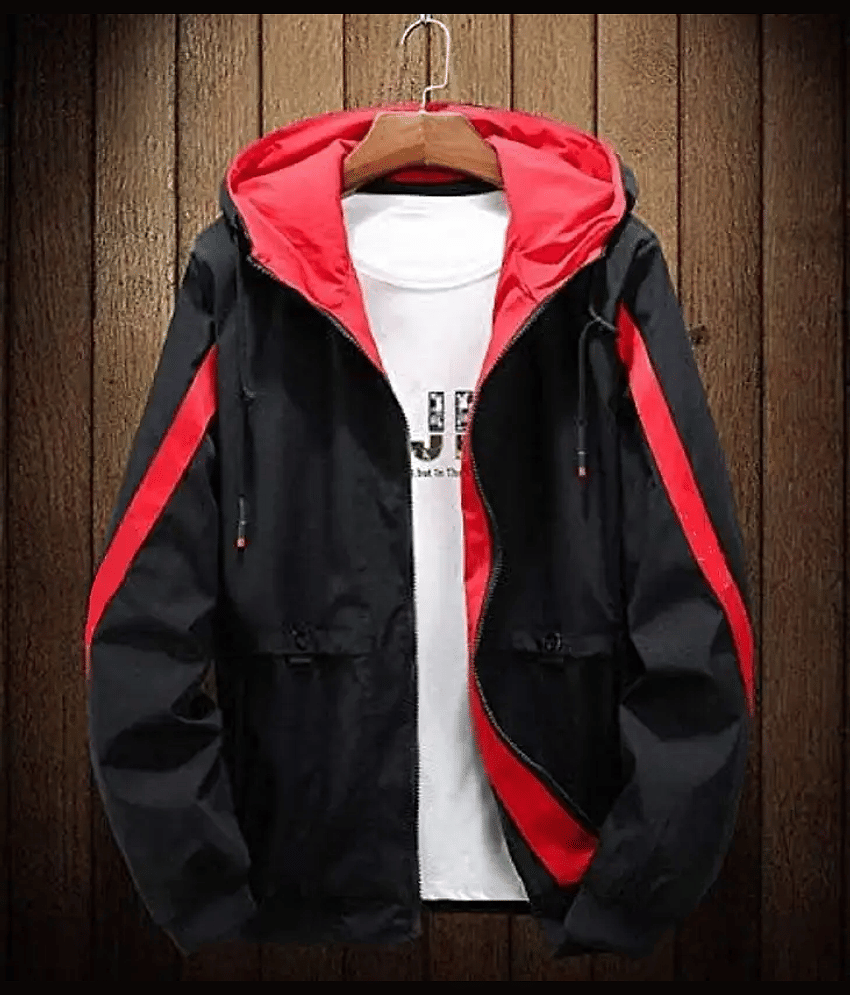 Mashaykh Polyester Men's Windcheater Jacket - Black ( Pack of 1 ) view 2