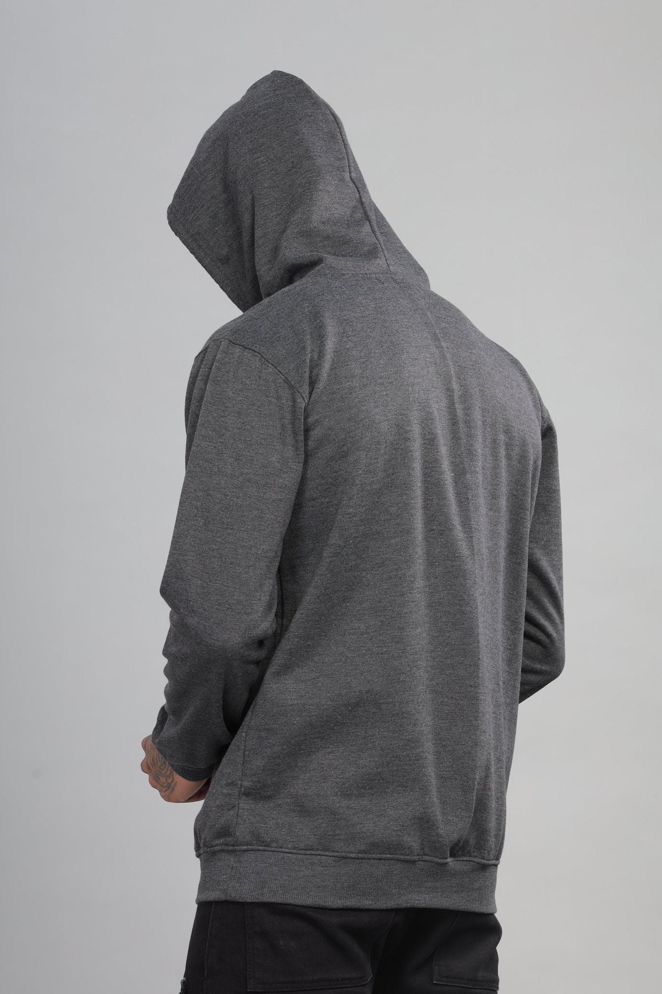 Charcoal Grey Hoodie view 2