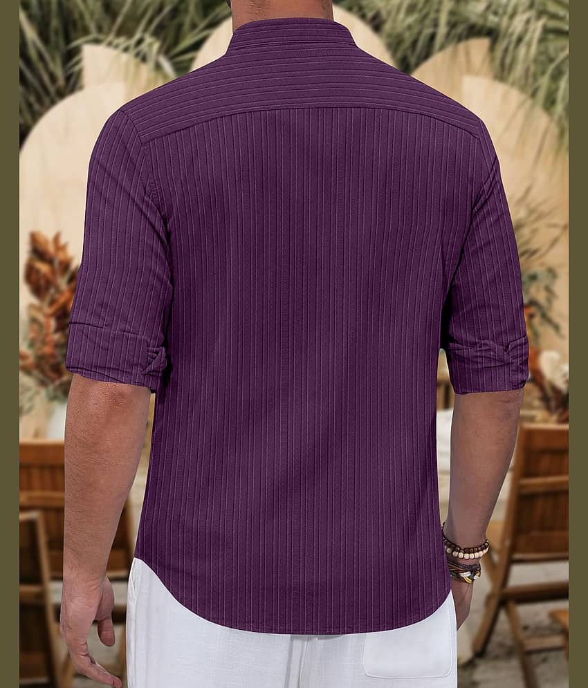 Nofilter Silk Striped Regular Kurta For Men ( Beige ) view 2
