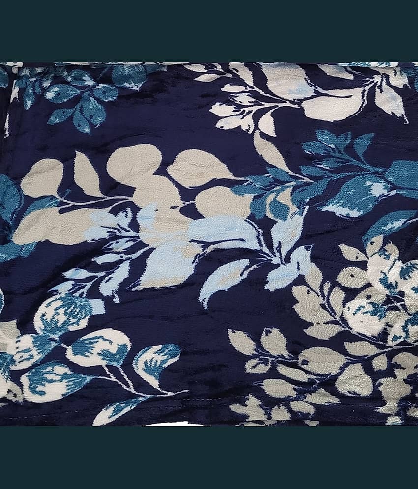 Welhouse Mink Floral Single Bed Blanket ( 270 cm x 150 cm ) - Multicolor ( Pack of 1 ) view 2