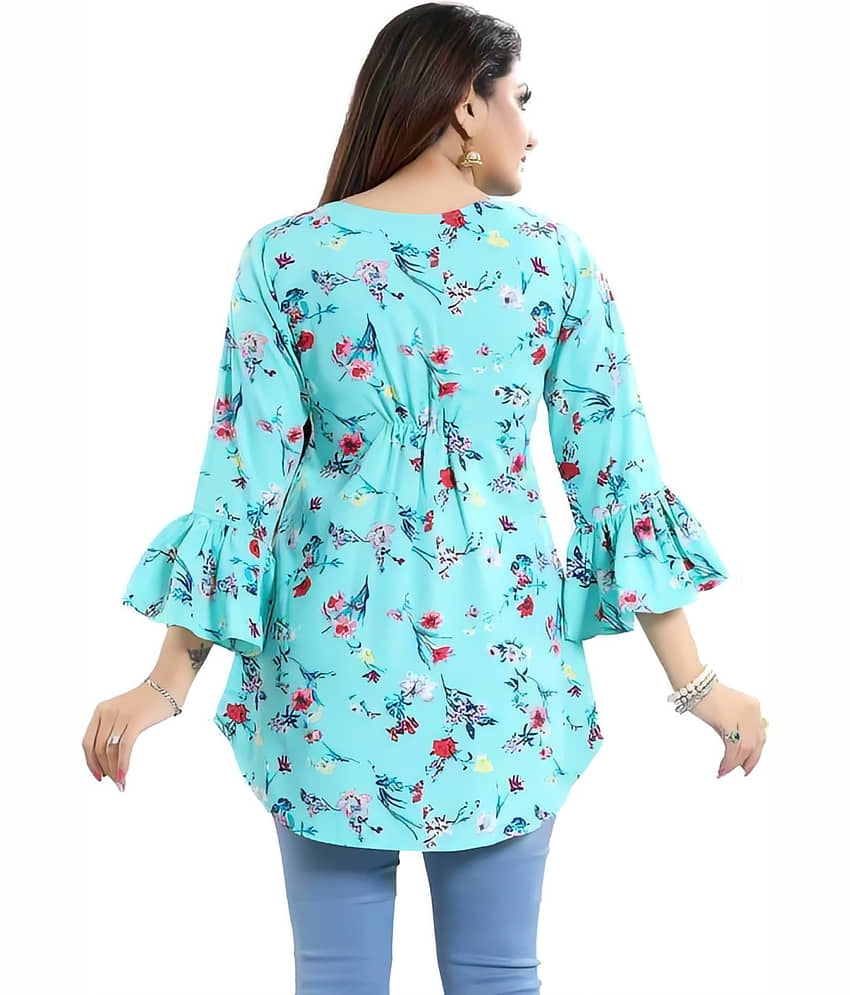ZELZIS Women's Crepe Tunic ( Off White ) view 2