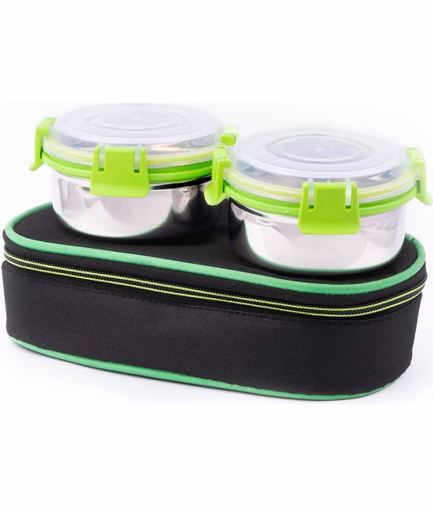 BOWLMAN - Stainless Steel Lunch Box 2 - Container ( Pack of 1 )