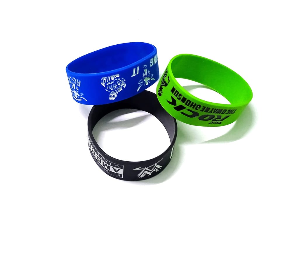 Nawani Hand Silicone Wrist Band - Set of 3 view 2