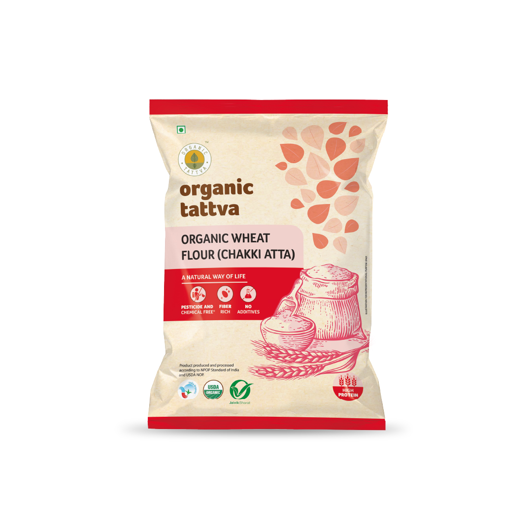 Organic Whole Wheat Flour (Chakki Atta) 5kg
