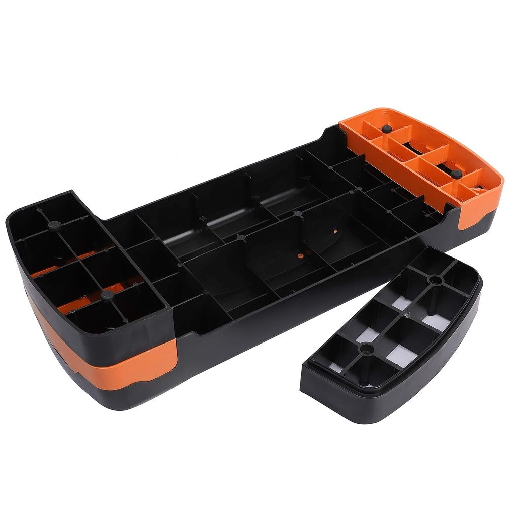 De Jure Fitness Aerobic Stepper, Two Height Level Adjustments - 4 inches and 6 inches, Slip-Resistant & Shock Absorbing Platform for Extra-Durability, Supports Upto 200 KG, (Orange) view 2
