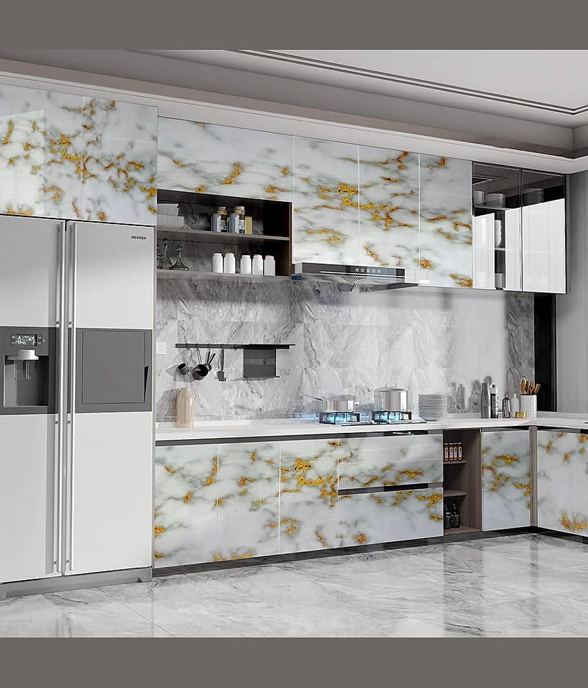FLETIX Abstract Wallpaper ( 60 x 200 ) cm ( Pack of 2 ) view 2