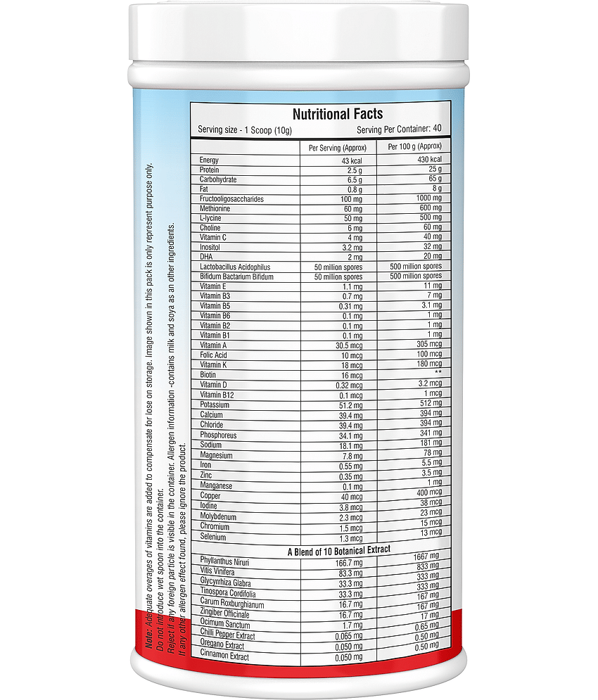 Floral Nutrition Kids Protein with DHA,Vitamin-D for Growth,Immunity Nutrition Drink 400 gm Chocolate view 2
