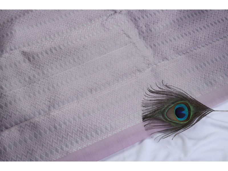 Silver Soft Silk Saree view 2