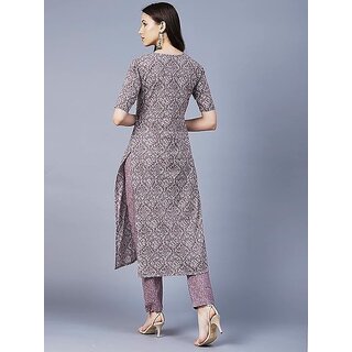 SVB Women Cotton Blend Kurta and Pant Set view 2