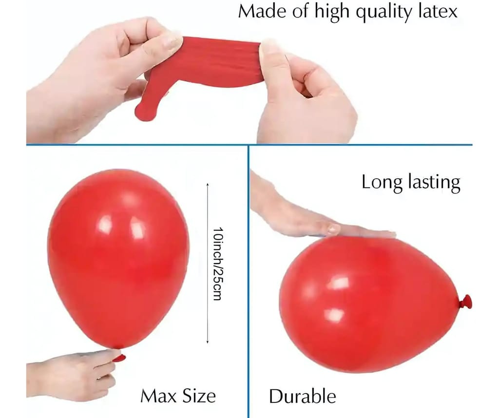 Wektu Premium Party Balloons - Round Shape, Large Size (50 PC) view 2