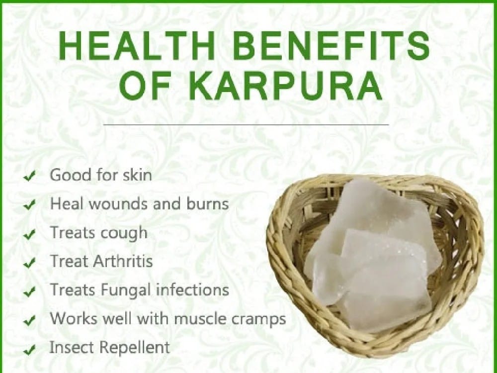 Bhimseni(Original) Camphor100gmPack Of1|Feng Shui Energised|Edible Camphor |Pacha Karpooram|Purifying & Pleasant Fragrance for Pooja, Hawan, Air Freshener |baras KapurUseforCamphor Diffuser Electric view 2