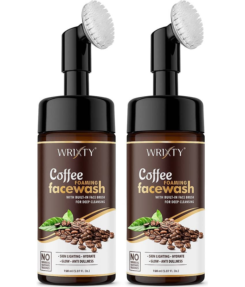 WRIXTY Coffee Face Wash for Men Women Oil Control Acne Removal Deep Clean Brightening Skin Glow ( Pack of 2 )