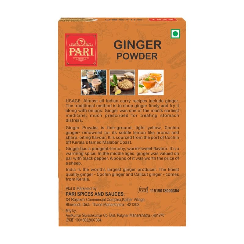 Pari Dry Ginger Powder - Sonth Dry Ginger Powder - Adrak Powder in Pantry- 50G (Adrak Powder/Ginger Powder) Flavourfull for Cooking, Natural Immunity Booster | 50g view 2