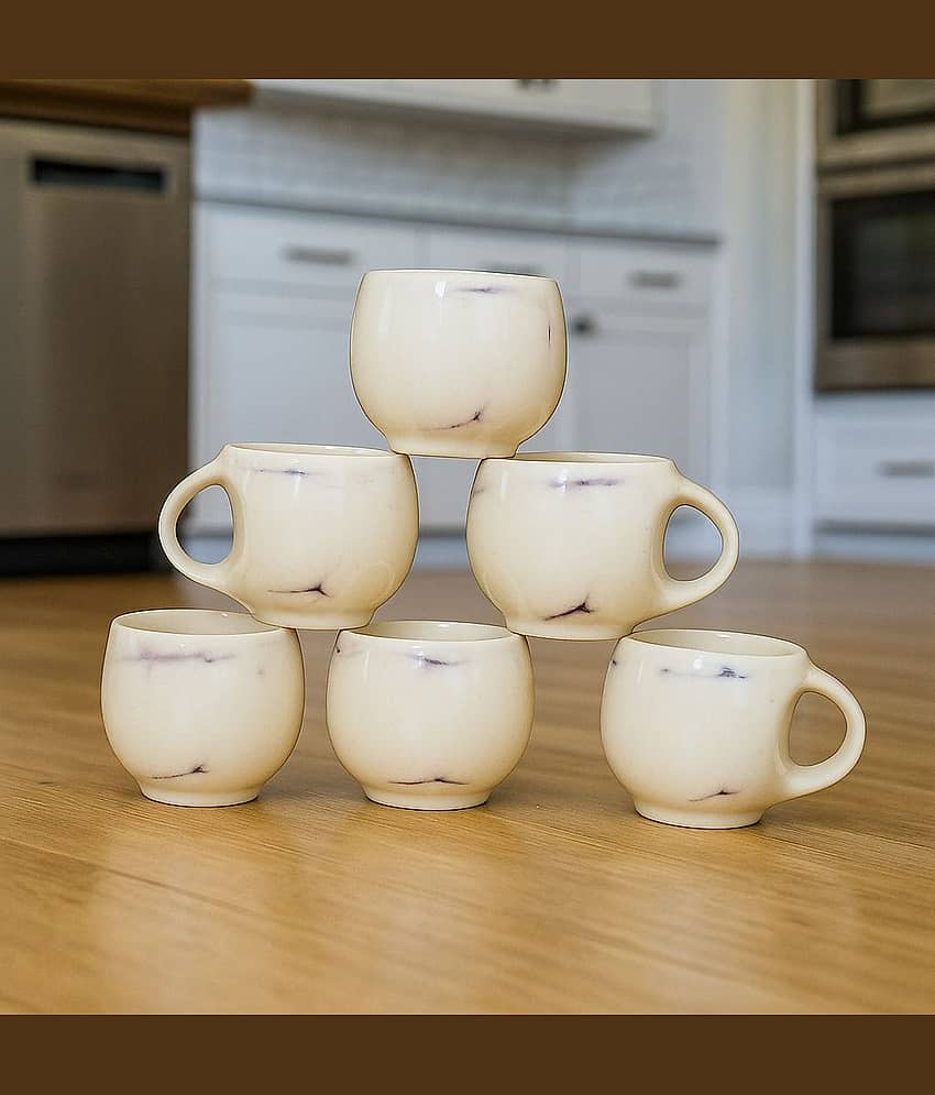 Love Unlimited Solid Bone China Tea Cup 150 ml ( Pack of 6 ) view 2