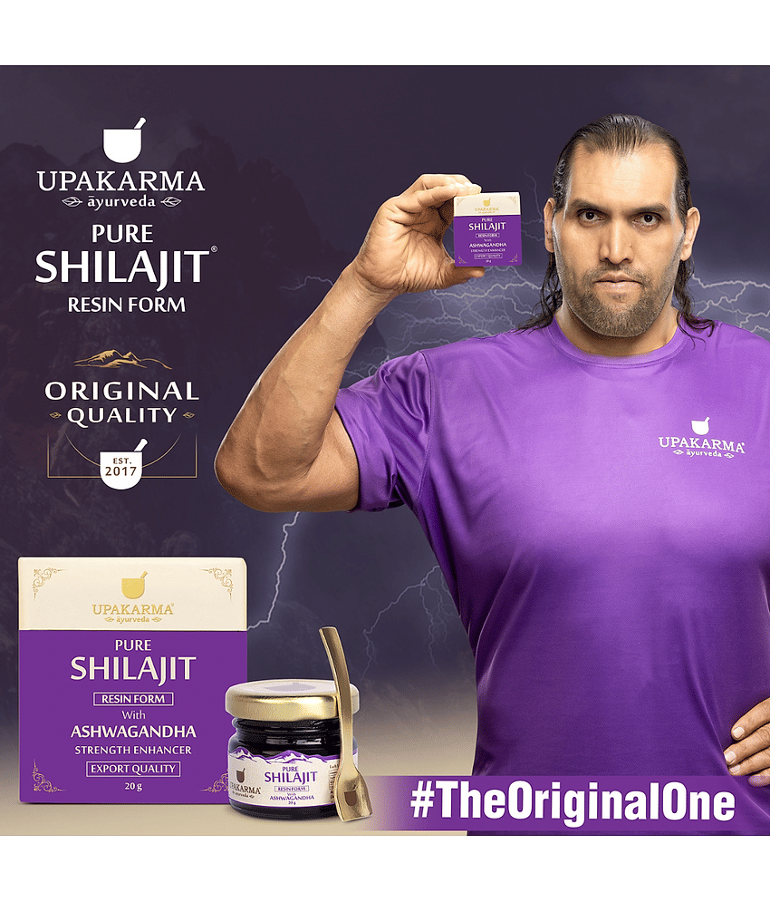 UPAKARMA 100% Pure & Original Shilajit/Shilajeet Resin Form with Ashwagandha to Improve Performance, Power, Stamina, Endurance, Strength and Overall Wellbeing - 20g view 2