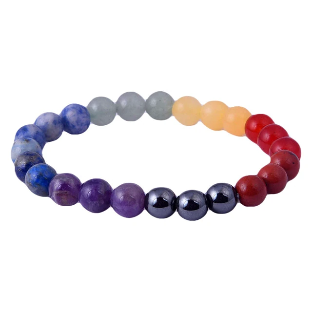 Seven Chakra Bracelet & 7 Chakra Bracelet Healing and Vastu, Meditation, Protection Stylish Bracelet for Girls/Boys/Women(KI_125) by Krishna Impex view 2