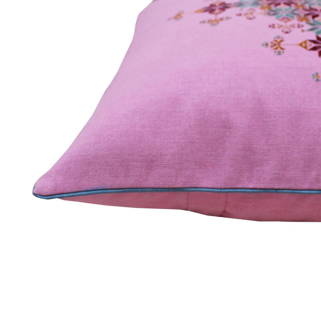 Garvi Gurjari (A Gujarat Govt Enterprise Cotton Pink Soof Embroidery Cushion Cover(GGCSCCC04) view 2