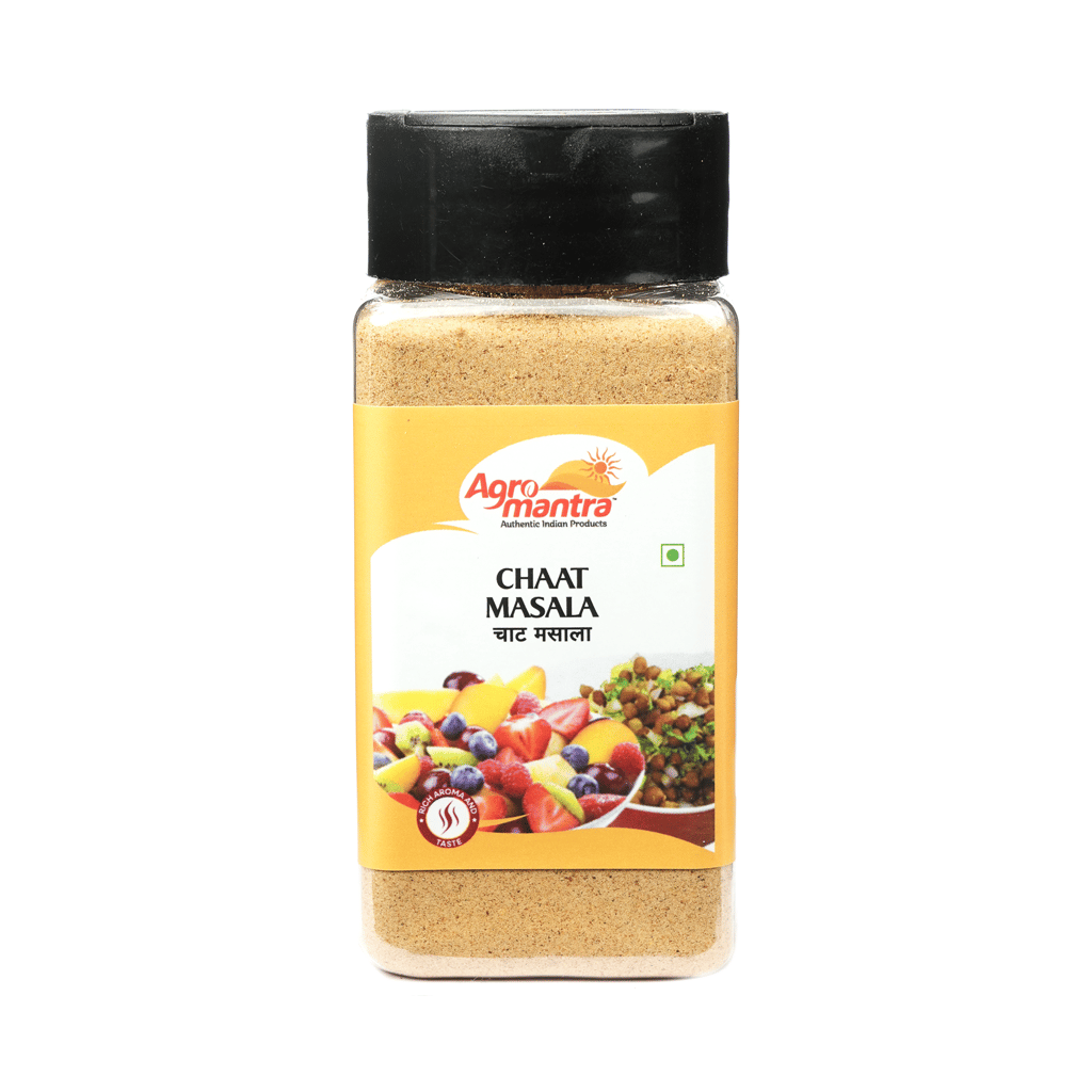 Agro Mantra Chaat Masala 100g | Tangy & Flavorful Spice Mix | Without Preservatives | Made with Dry Mango, Black Salt & Cumin | Perfect for Snacks, Salads, and Fruits (pack of 3) view 2