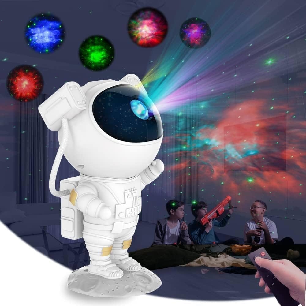 Galaxy Astronaut Star Projector Light | 360� Rotating Nebula Night Lamp with Remote Control | Kids Room, Bedroom & Home Decor Gift Toy view 2