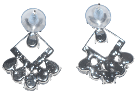 Elegant Crystal Drop Earrings - Shimmering Sparkle view 2