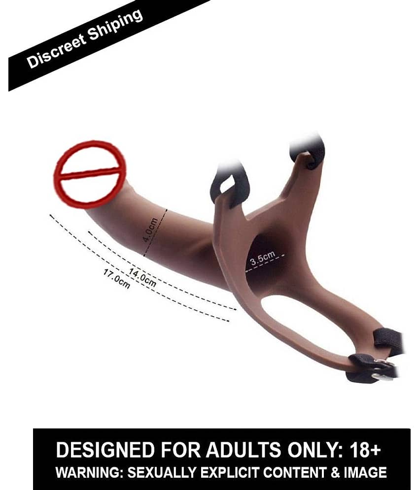 5.7 Inch Hollow Strap On Sexual Dildo With Belt Sex Toy For Men And Couples Assorted Color view 2