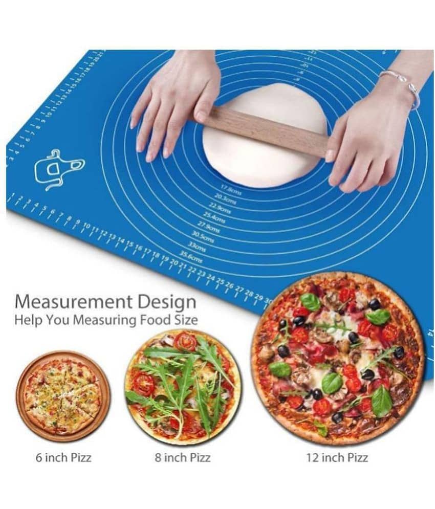 Silicone Fondant Rolling, Dough Making, Roti Making, Non -Stick Pastry Board Mat Assorted Silicon Baking Moulds view 2