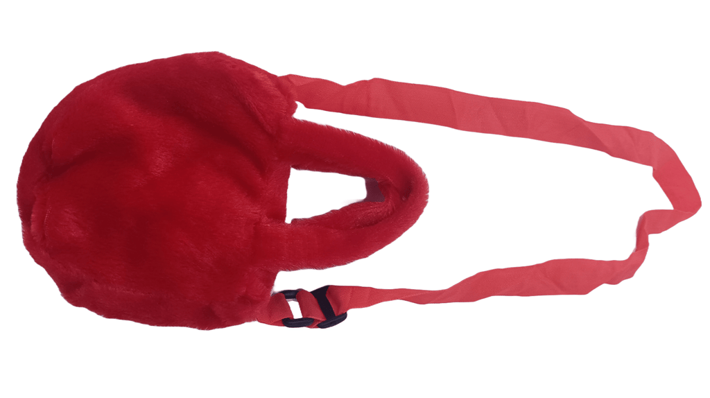 Red Teddy Bear Plush Crossbody Bag for Girls view 2