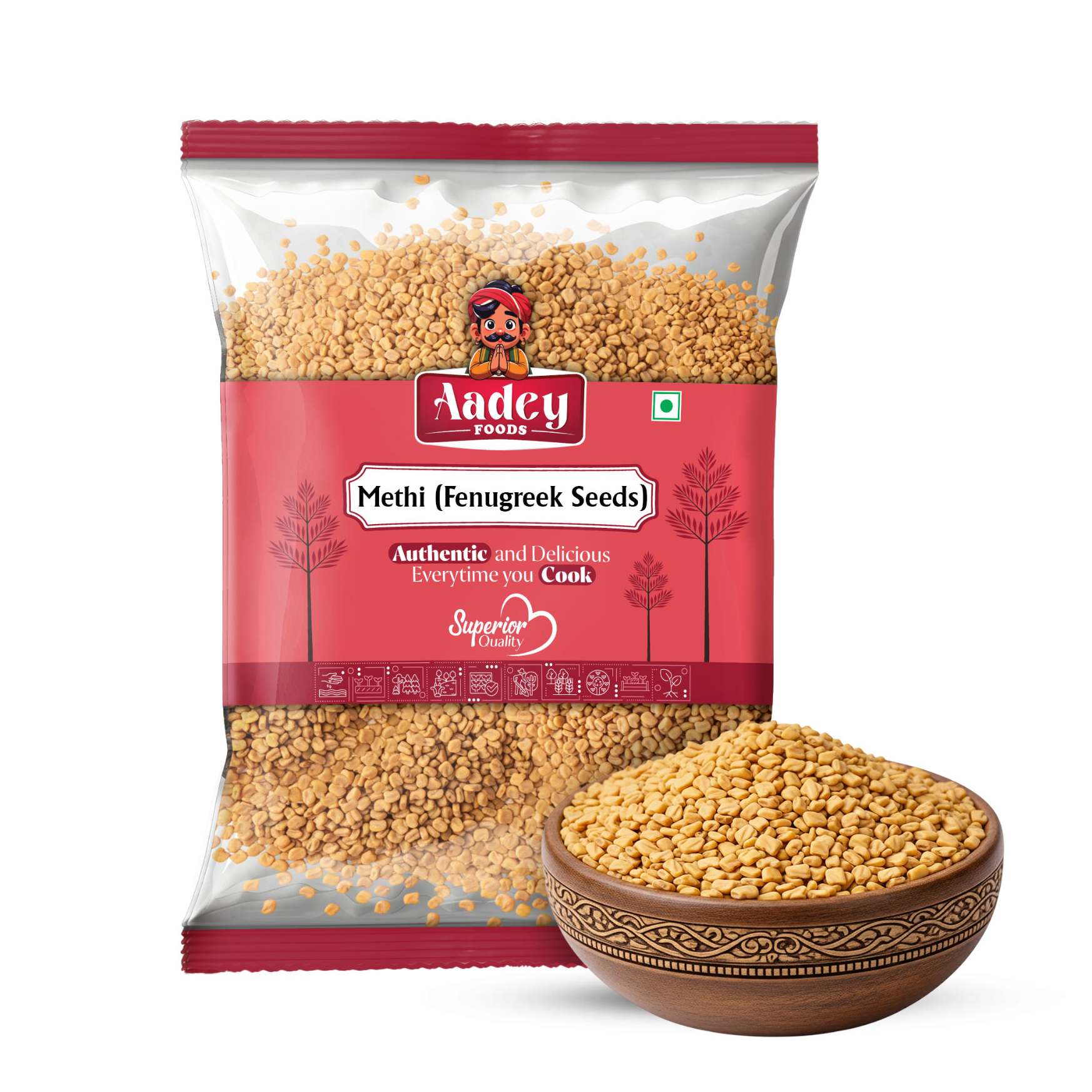 Aadey Foods Methi - 500g