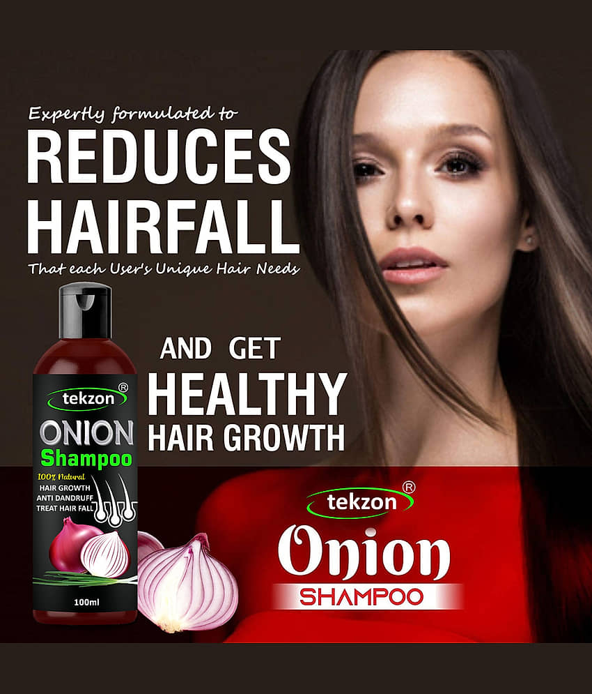 TEKZON Onion Hair Fall Shampoo for Hair Growth & Hair Fall Control Shampoo 100 mL Pack of 2 view 2