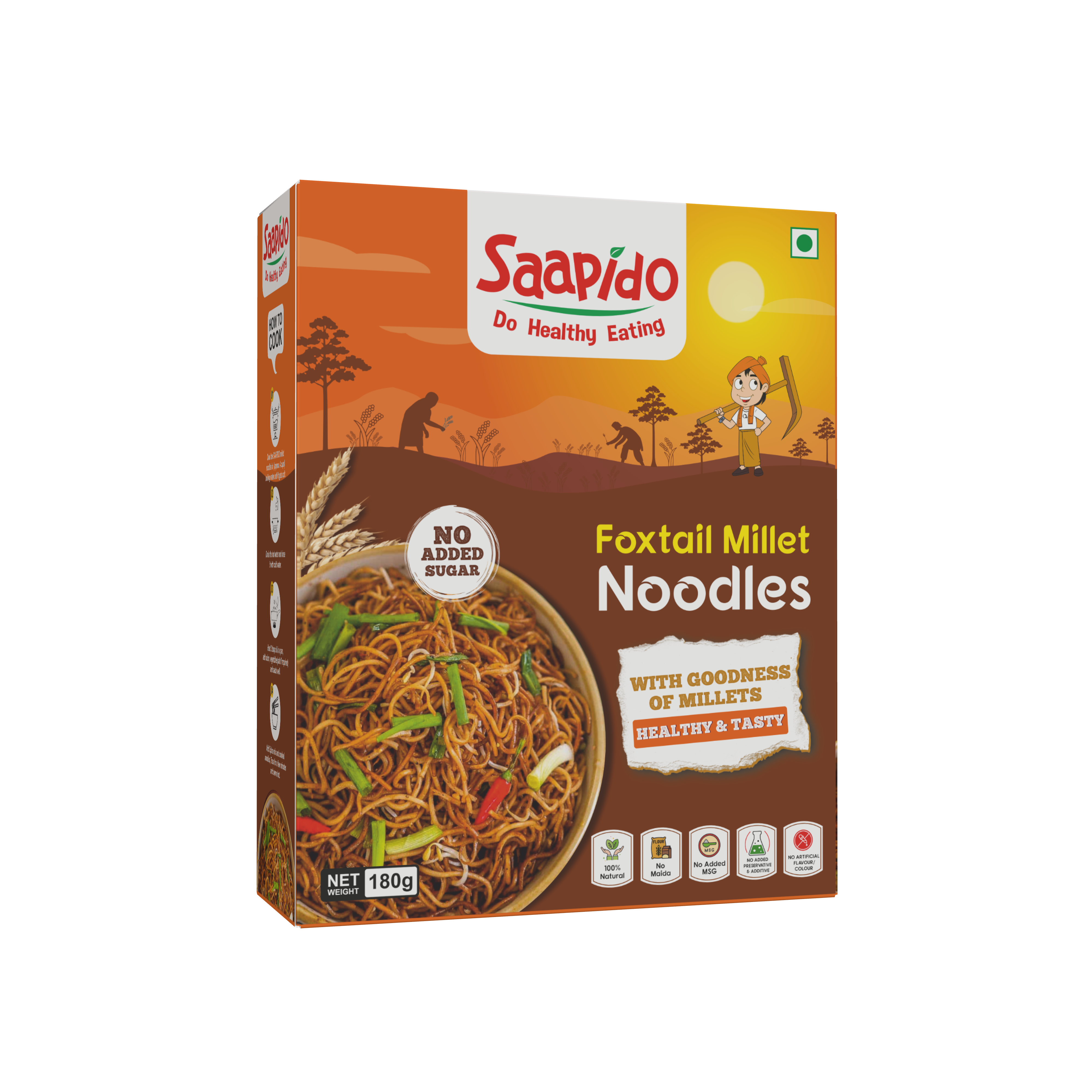 SAAPIDO Foxtail Millet Noodles - 180 gms