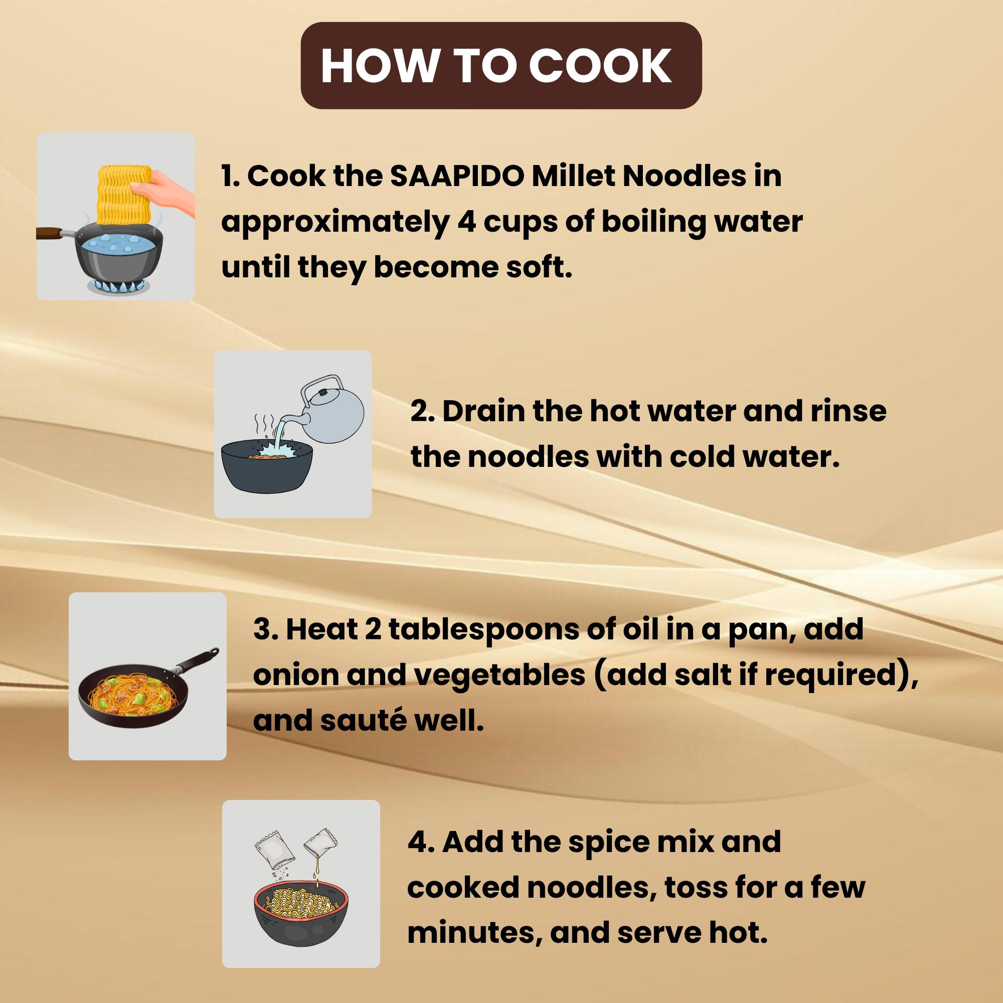 SAAPIDO Foxtail Millet Noodles - 180 gms view 2