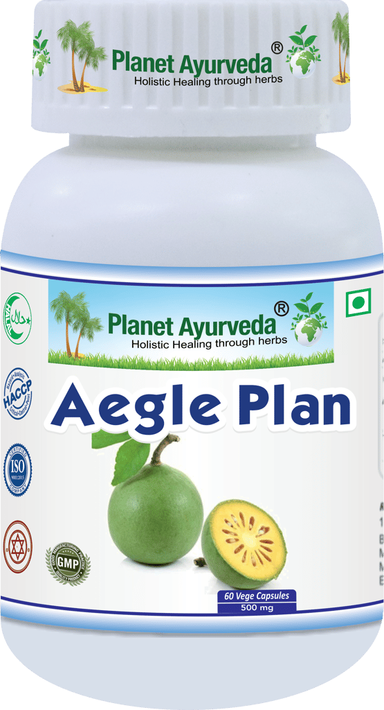 Planet Ayurveda Aegle Plan Capsules - 60 Veg Capsules - 500mg