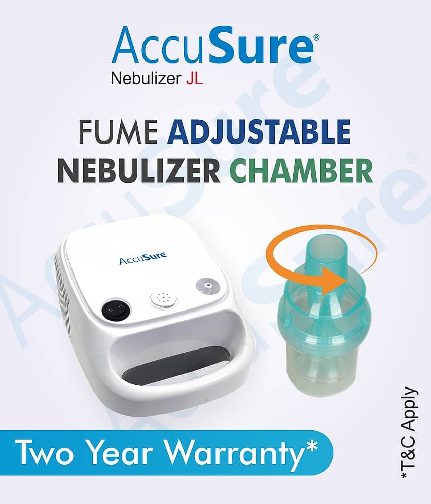 AccuSure JL Nebulizer Piston Compressor Nebulizer Machine Kit with Mouth Piece, Child and Adult Mask view 2