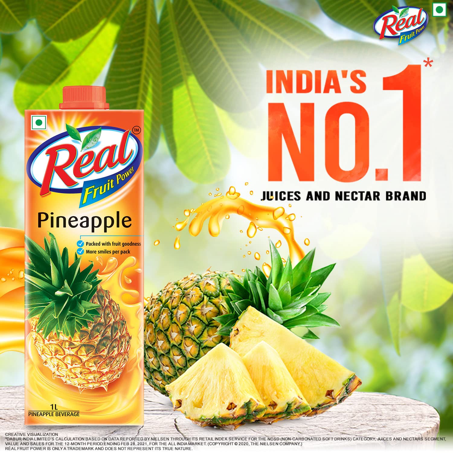 Real Pineapple, 1 Ltr view 2