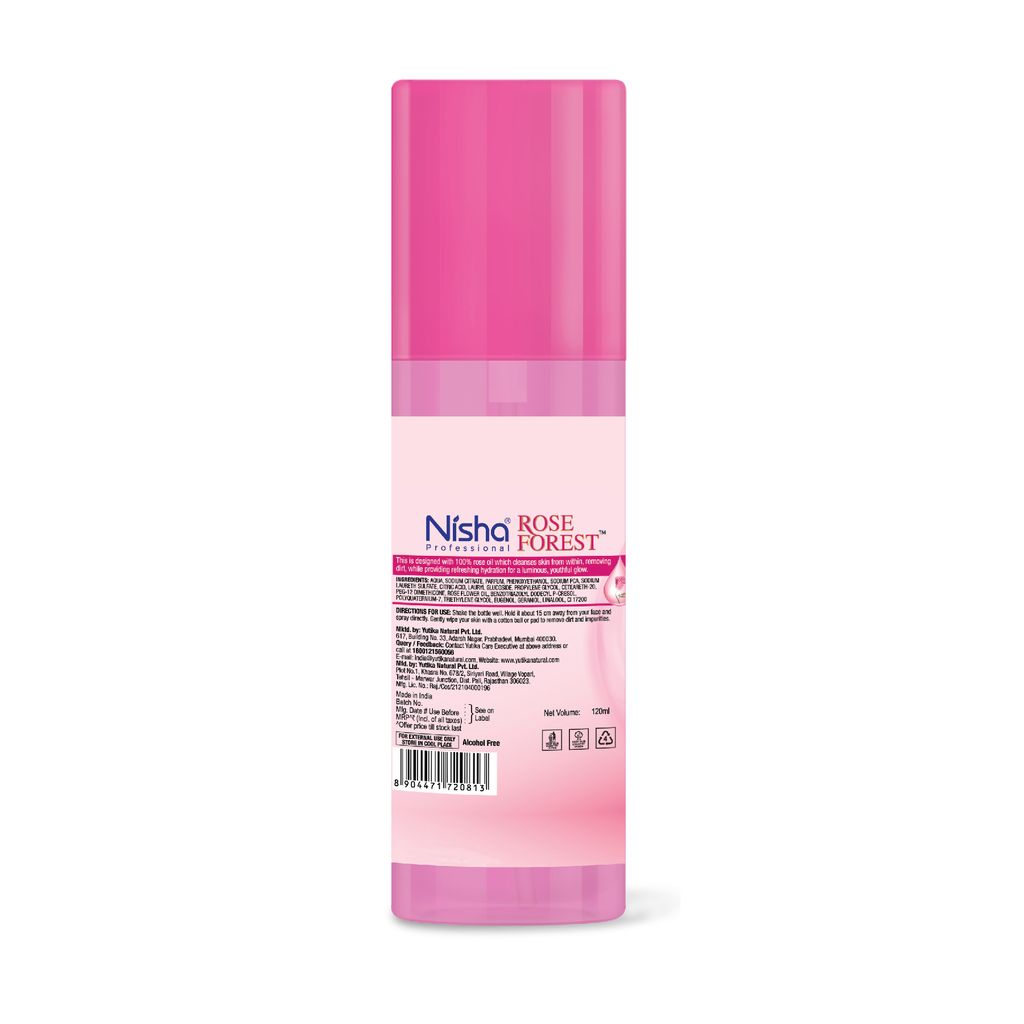 Nisha Refreshing Face Cleanser with Organic Rose Water for All Skin Types - 120ml view 2