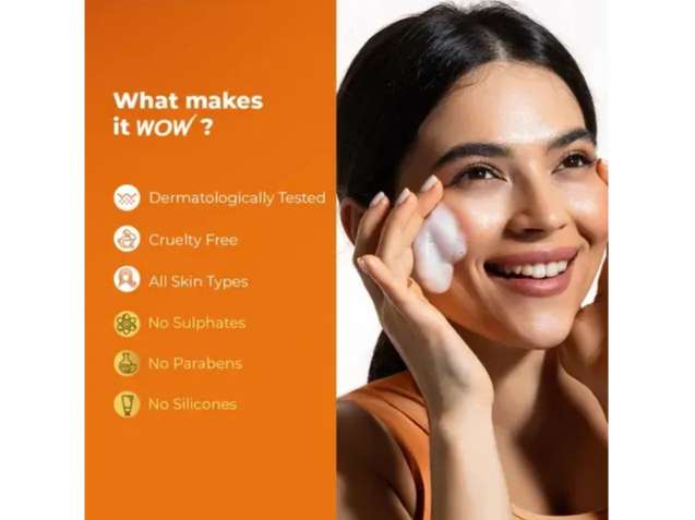 WOW Skin Science Vitamin C & Niacinamide Brightening Face Wash Brighter, Even-Toned - 150ml view 2
