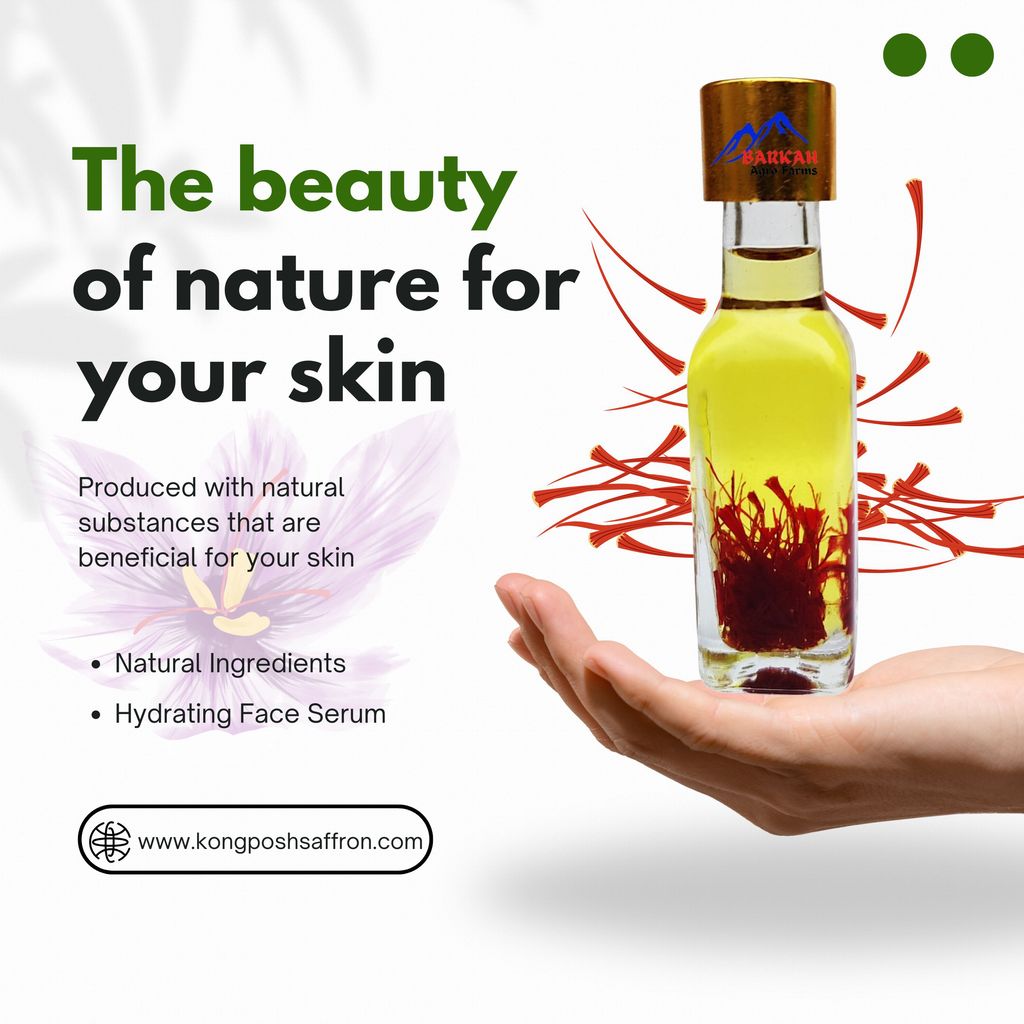 Kashmiri Saffron Oil - Kashmiri Kesar Oil - Saffron Face Oil for brightening Skin 20 ml view 2
