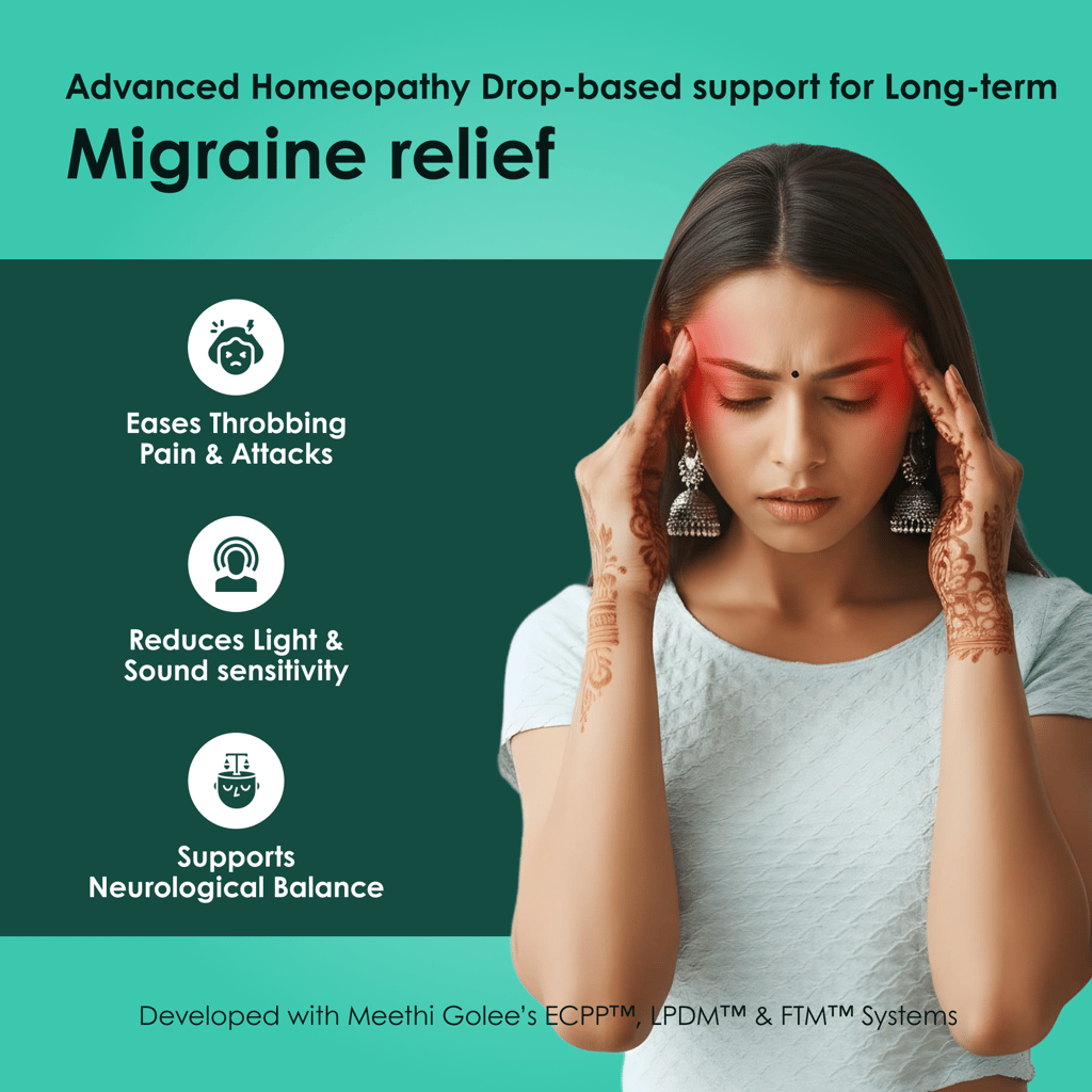 MigraineOFF HOMOEOPATHY Drops for Migraine & Headache Relief – 30ml | Fast-Acting Support for Neuralgia, Cluster & Chronic Headaches, Nausea, Stress, Tension & Pain | Natural Homeo Medicine for Men & Women view 2