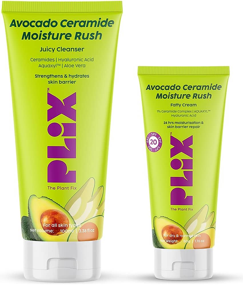 The Plant Fix Plix Avocado Ceramide Moisture Rush Duo Ceramide Face Wash & Barrier Repair Cream (2 Items in the set) view 2