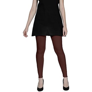 SHE PURE LUXURY WEAR Ankle Length Ethnic Wear Legging (Brown, Solid) view 2